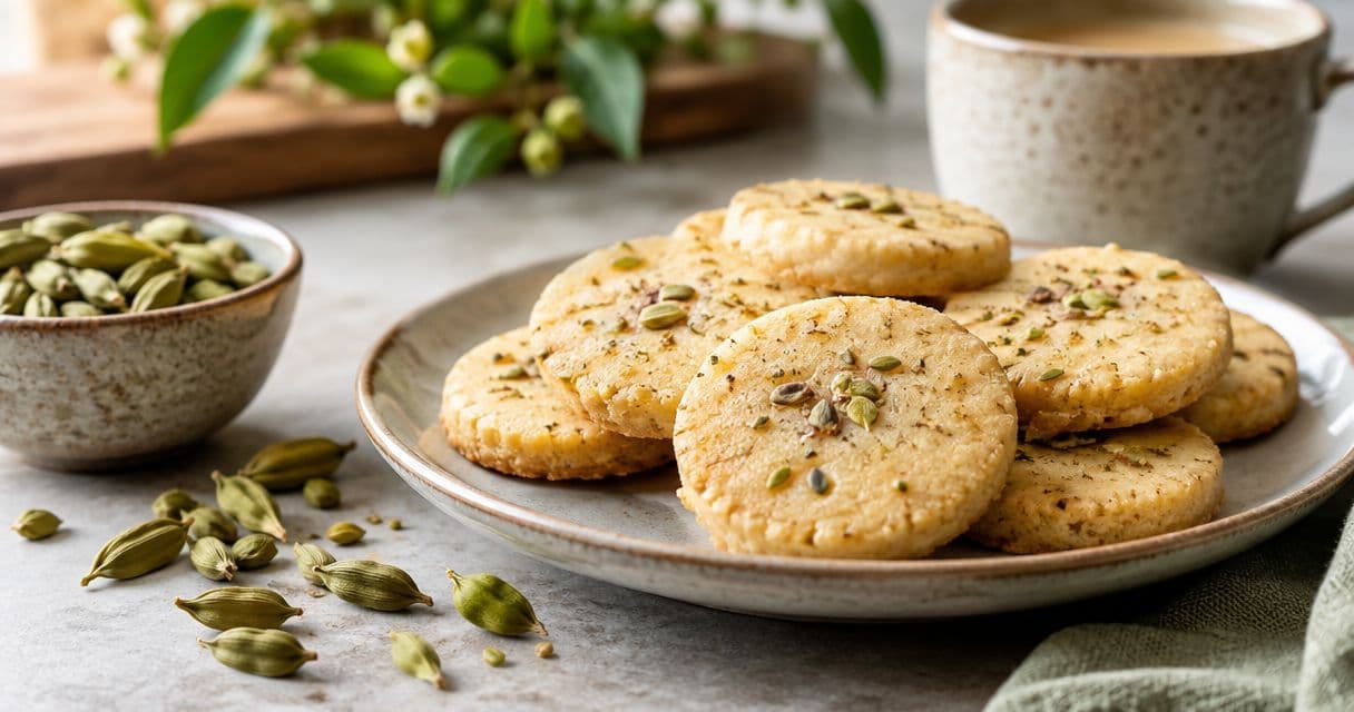 Malabar cardamom for shortbread: fresh aroma in a simple cookie