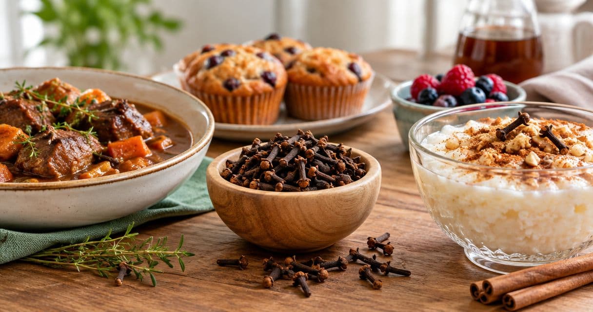 Can whole cloves work in sweet dishes as well as savory?