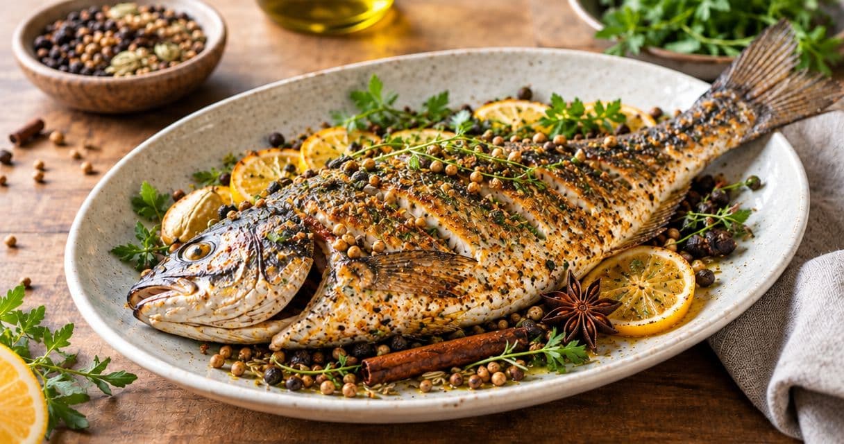 Whole spices for fish: fragrance without overwhelming the plate