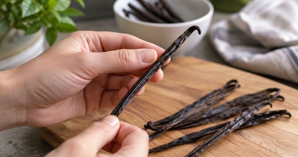 How can you tell if a vanilla bean is still fresh?