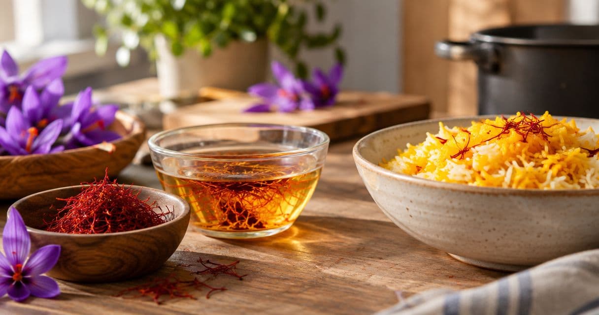 Saffron threads to bloomed saffron rice: complete 2026 workflow