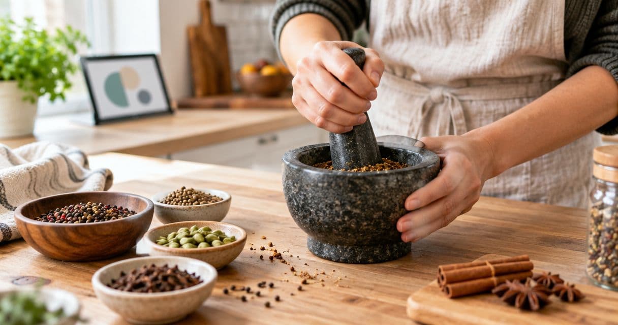 How long does it take to grind whole spices fresh at home?