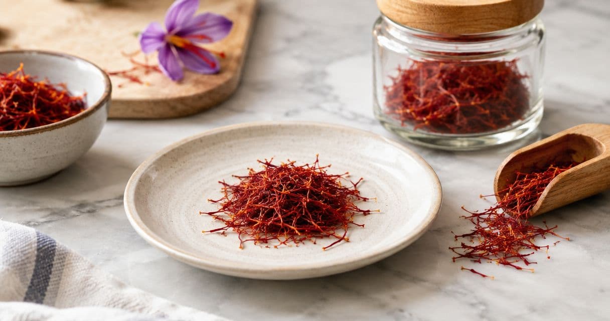 How many saffron threads equal one gram?