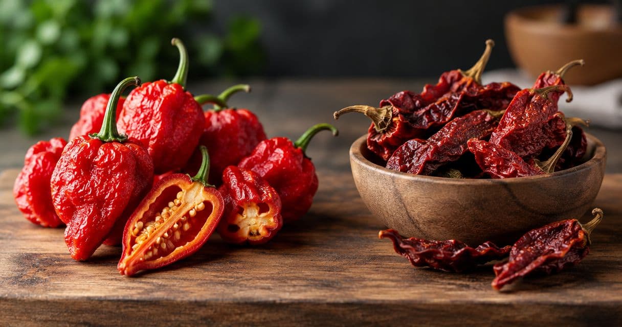 How spicy are dried ghost peppers compared to fresh ones?