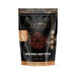 5Senses Dried Whole Ghost Pepper | Bhut Jolokia, Chile Fantasma Seco Entero, Pimienta Fantasma | Firestorm | 100% Natural, Non-GMO, Fairtrade, Kosher, Gluten-Free, Vegan