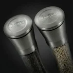 SpiceCare Collection Whole Pepper Mill Set | Professional 304 Brushed Stainless Steel & Glass Grinders (Set of 2) | 200ml Premium Kitchenware - Image 3